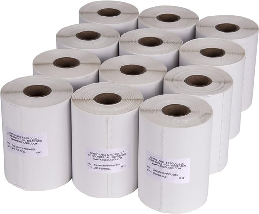 4" x 6" Compatible with Dymo® 4XL Postage Shipping Labels, Compatible with Dymo 1744907 (1 Roll - 220 Labels Per Roll) (12 Pack)