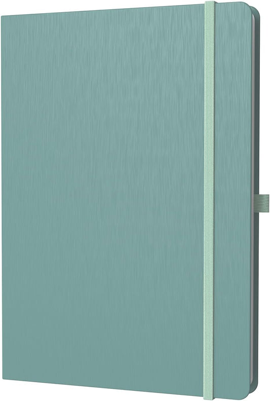 A4 Lined Journal Notebook, 8mm Ruled Notepad, Journaling for Writing, Work, School, Travel and Note Taking, Hardcover 160 Pages (80 Sheets) 8.27 x 11.6 inches (Midnight Green)