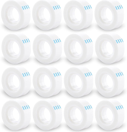 Invisible Tape Refill - Tear by Hand, 3/4'' X 1000'', 16 Rolls Gift Wrap Tape for Repairing, Back to School Supplies, Writable