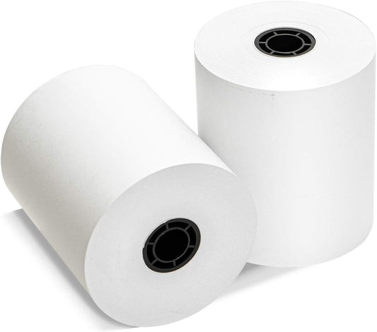 3 1/8 x 230 Thermal Paper Receipt Rolls (50 GSM - Solid Core) Fits All POS Cash Registers Printers, Clover Square Stations, Star Micronics SCP700, TSP100 BPA Free - Premium Grade (30 Rolls)