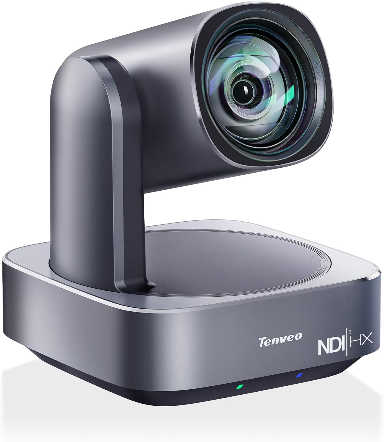 Tenveo NDI PTZ Camera 4K AI Auto-Tracking 12X Optical Zoom USB3.0 LAN PoE HDMI Wide Angle Lens IP Live Streaming Camera for Church Worship Video Conference Broadcast Events YouTube OBS vMix