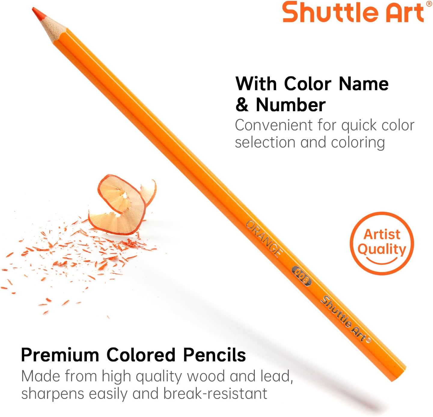 Shuttle Art 720 Colored Pencils Bulk, 12 Vibrant Colors, Pack of 60, Pre-sharpened Coloring Pencils, Wood Colored Pencil for Kids Teachers, Classroom Essentials, Back to School Supplies