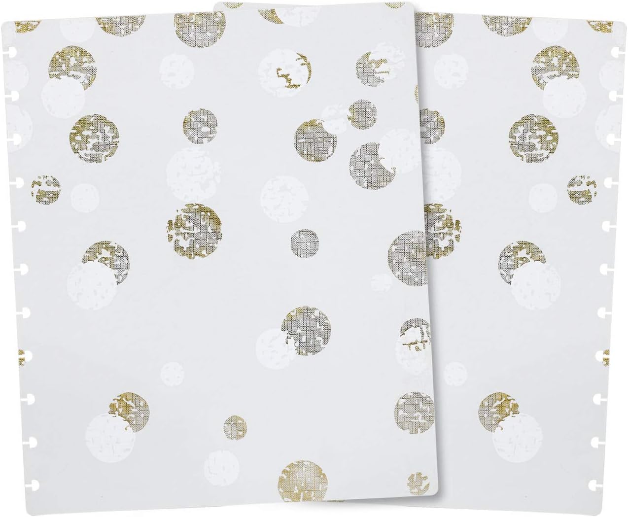 Talia Discbound Notebooks, Planner, Customizable, (xBounce Gold, Letter (8.5in x 11in))