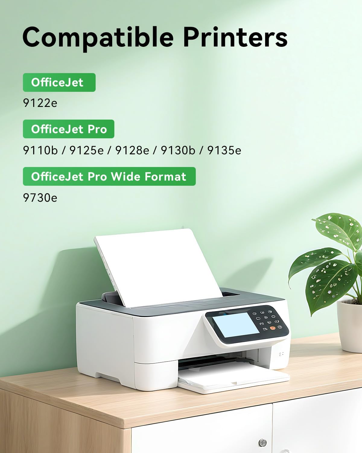 936 936e Ink Cartridges with chip 4-Pack High Yield Replacement for HP 936 936e 936XL Ink Compatible for HP OfficeJet Pro 9110b 9125e 9128e 9130b 9135e 9122e 9120 Wide Format 9730e Printer Black Color