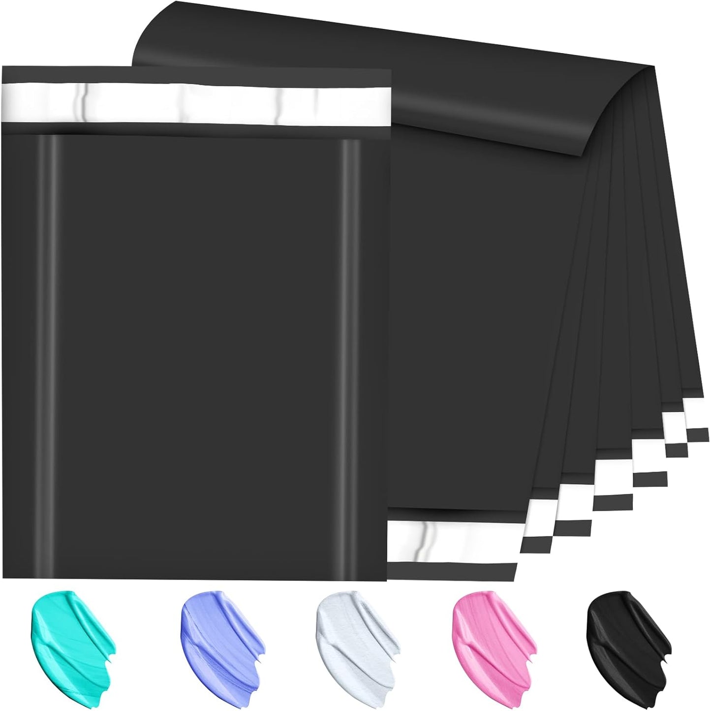 Large Poly Mailers 19x24 Inch 100 Pack, Shipping Bags for Clothing with Self-Sealing Tear-Resistant, Waterproof Poly Bags, Mailing Envelopes for Small Business (Black)