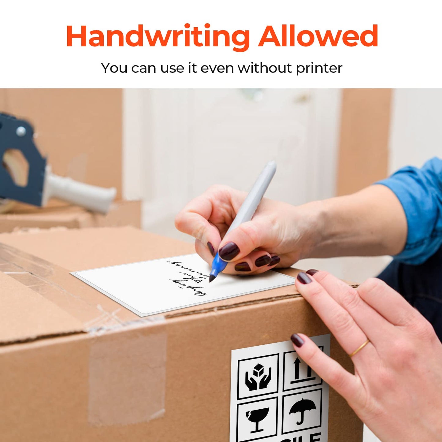 MUNBYN 4"x6" Direct Thermal Printer Label, Shipping Labels Compatible with Rollo, Jadens, Nelko, DYMO 4XL 1744907,1755120, 220 Sheets/Roll