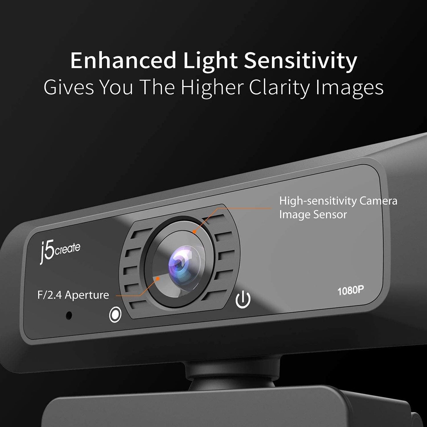 j5create USB Streaming Webcam - 1080P HD with 360° Rotation, High Fidelity Microphone, Plug and Play for PC/Mac/Laptop/Desktop/Skype/YouTube/Zoom/Facetime, Suitable for Conferencing/Calling (JVCU100)