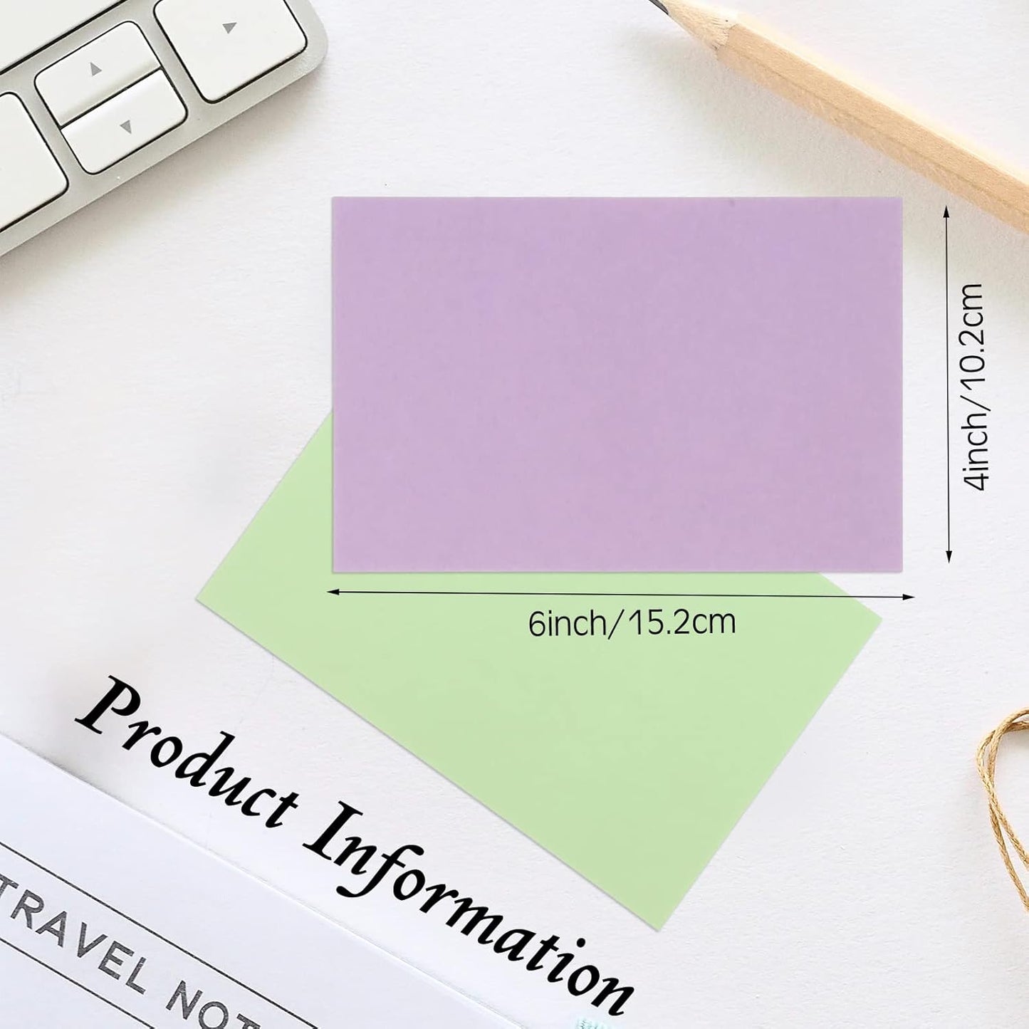 Fainne 300 Pcs Blank Index Cards 180 Gsm Thick Card Stock Assorted Color Neon Blank Flash Cards Colorful Study Notecards for Organizing(4 x 6 Inch,Fresh Colors)