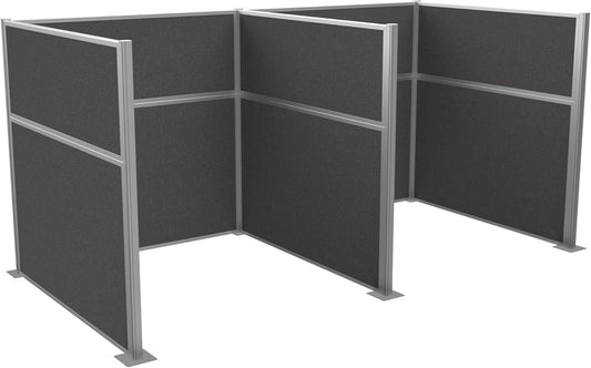 Versare Hush Panel Cubicle Kit | Workstation Partition Walls | Sound Dampening Cubicle Walls | Partitions for Desks
