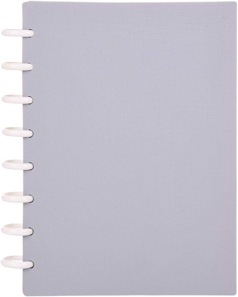 Talia Discbound Notebooks, Planner, Customizable, (Cool Grey, Junior (5.5in x 8.5in))