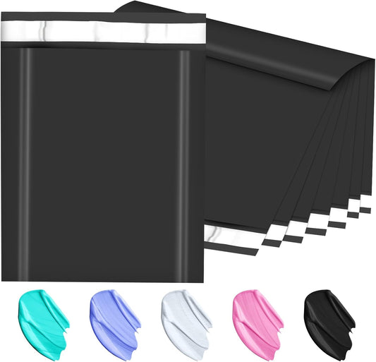 Poly Mailers 14.5x19, Large Poly Mailers 100 Pack, Shipping Mailers with Self Seal Adhesive, Waterproof and Tear-Proof Mailers Poly Bags for Small Business (Black）