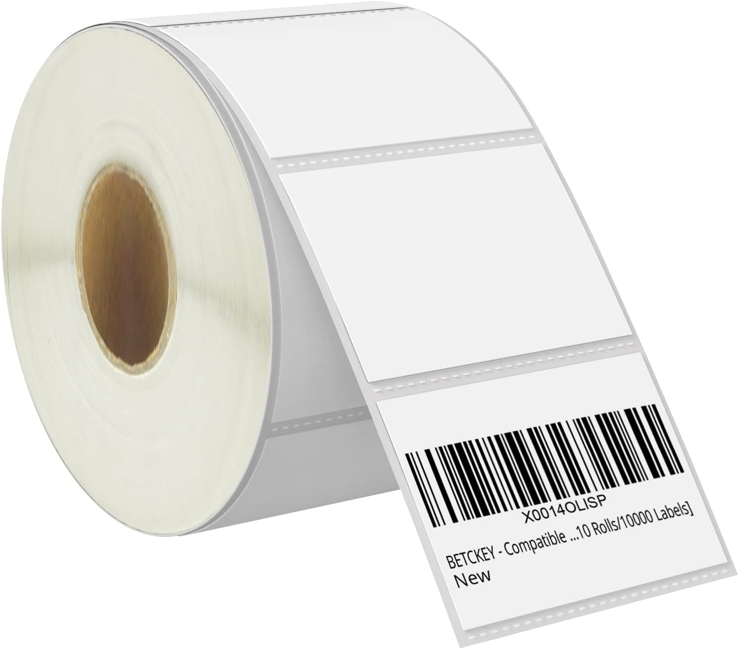 BETCKEY - 3" x 2" (76 mm x 51 mm) Multipurpose & Shipping Labels Compatible with Zebra & Rollo Label Printer,Premium Adhesive & Perforated [1 Rolls, 750 Labels]