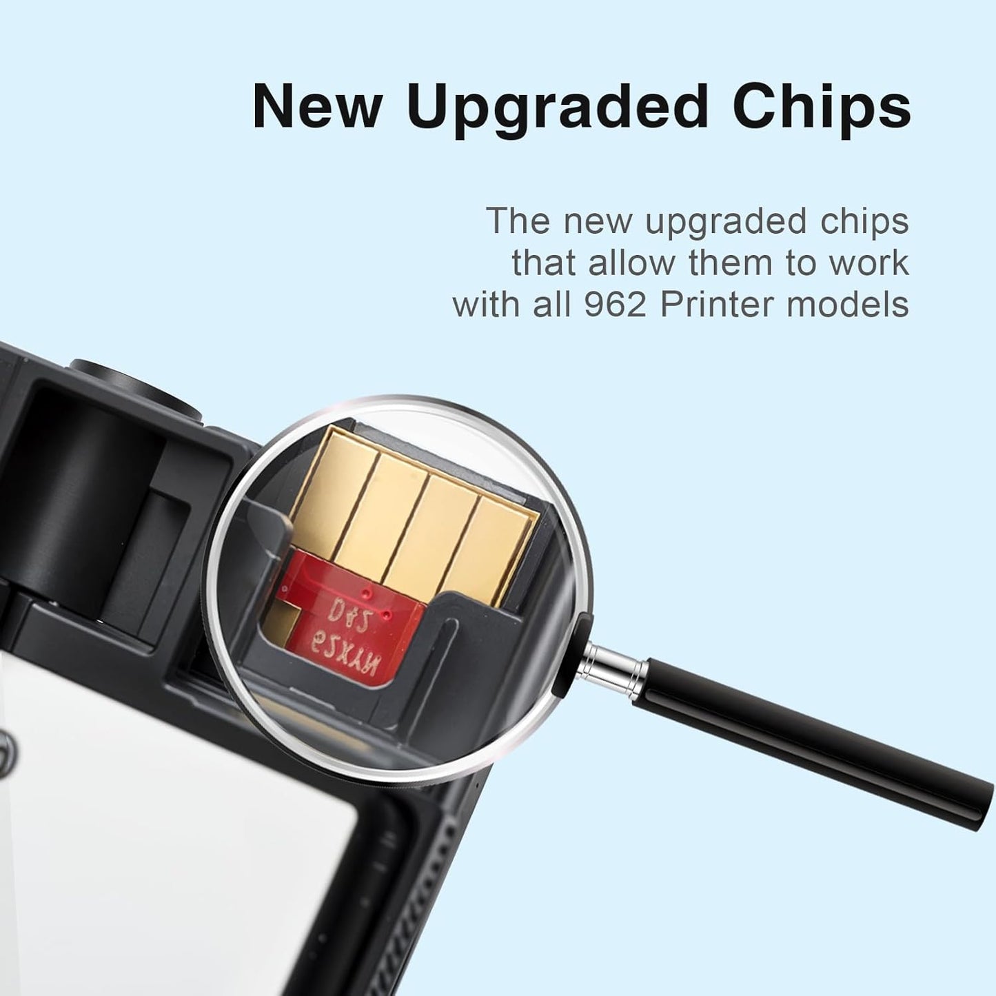 962XL Ink Cartridges for HP 962XL Ink Cartridges Combo Pack Work for HP Officejet Pro 9015e 9025e 9018e 9025e 9010 9015 9025 9020 Printer for HP 962 XL (4 Pack)