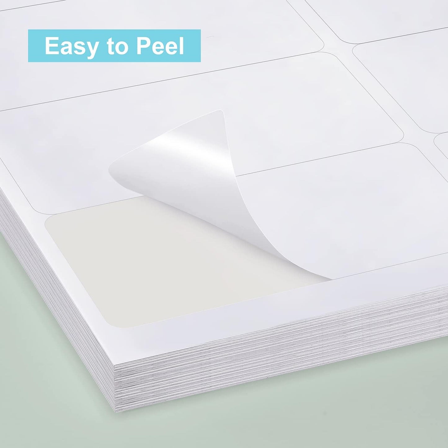 Methdic Shipping Labels 2"×4" 1000 Labels Sticker Paper for Laser/Ink Jet Printer Mailing Labels 8.5"×11" White 10 per Sheet