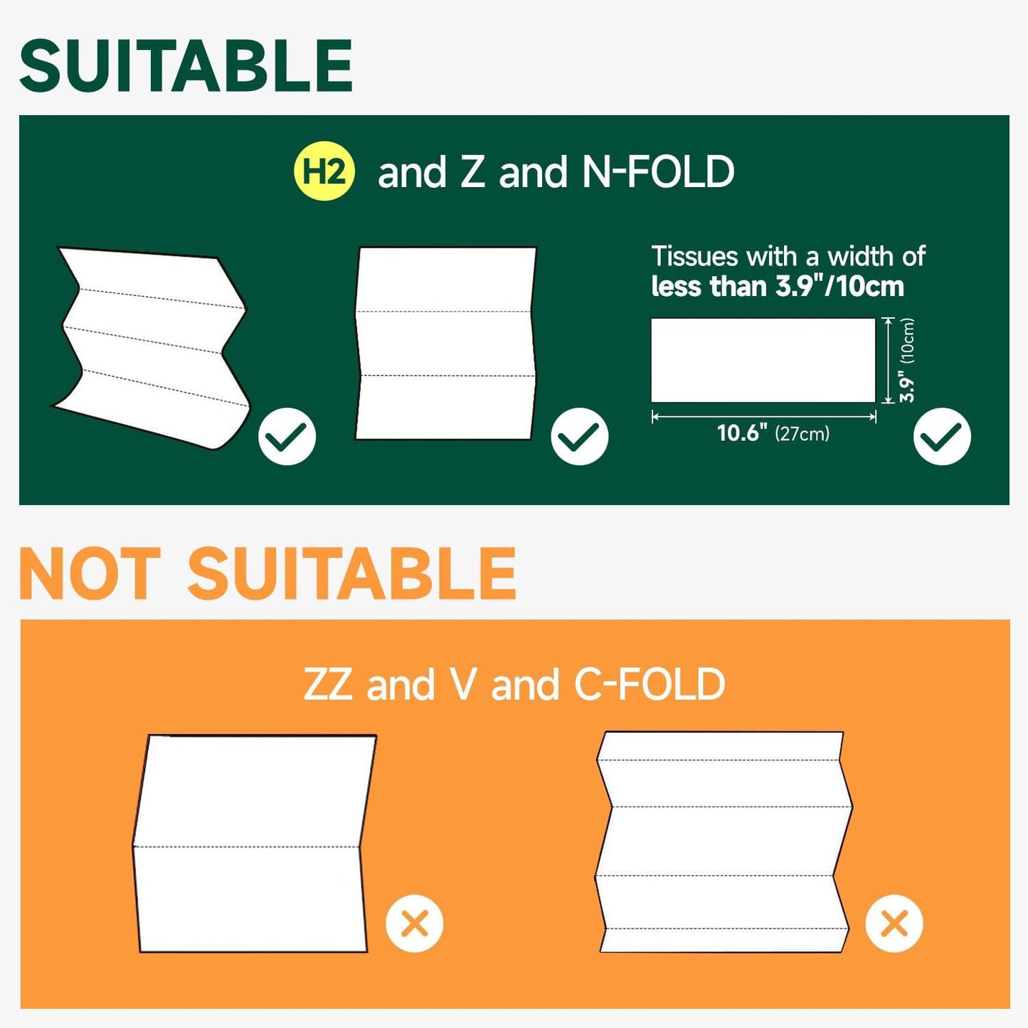 Commercial Paper Towel Dispenser Wall Mount 400-Sheet Capacity Matte Black Stainless Steel Lockable Fits Multifold/Z-Fold Towels (Folded Size ≤ 10.6" x 3.9")