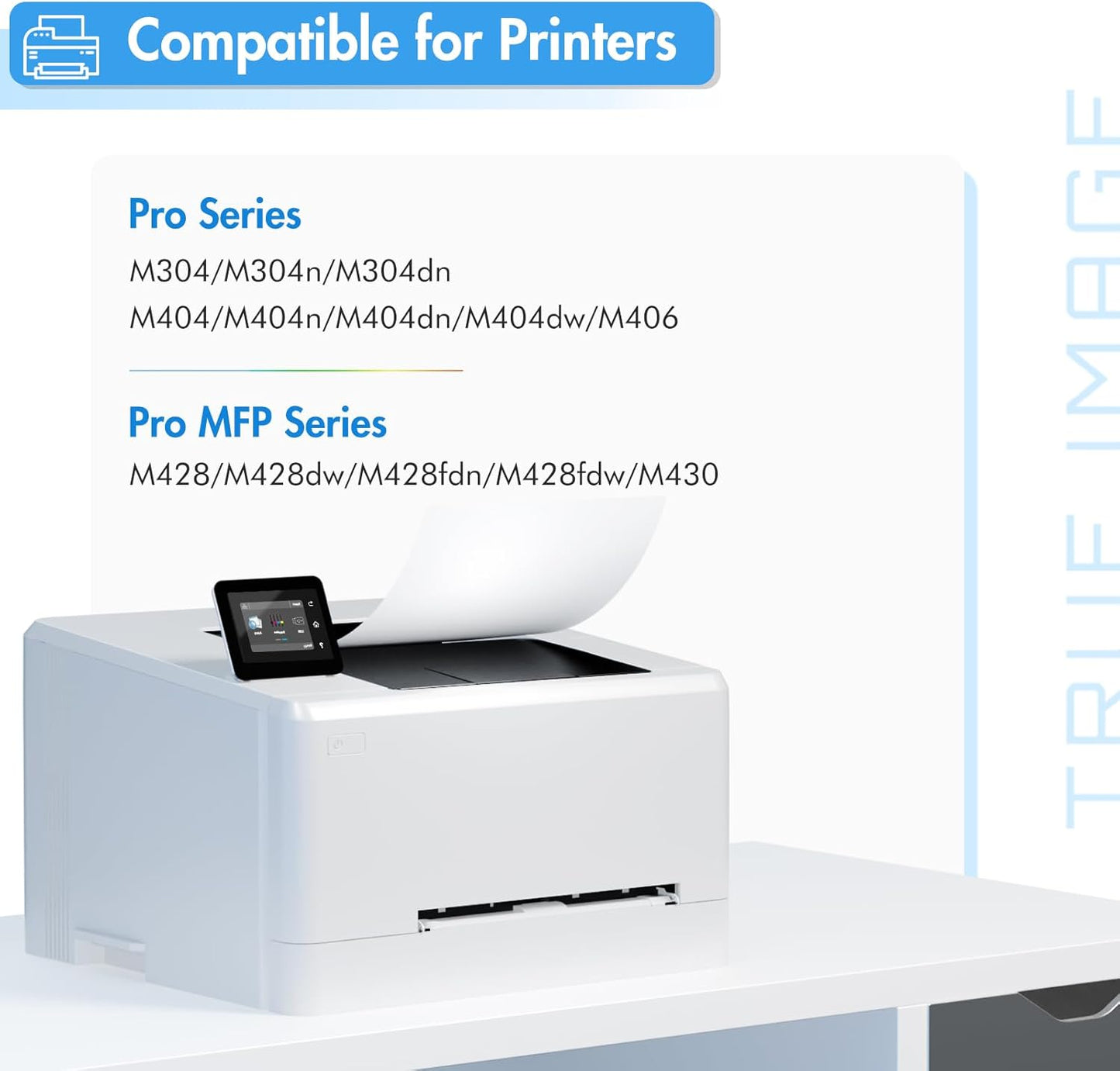 58X CF258X Toner Cartridge Black M428fdw High Yield Compatible Replacement for HP 58X CF258X 58A CF258A for HP Laserjet Pro M404n M404dn M404dw MFP M428fdn M428dw Printer Ink 2 Pack