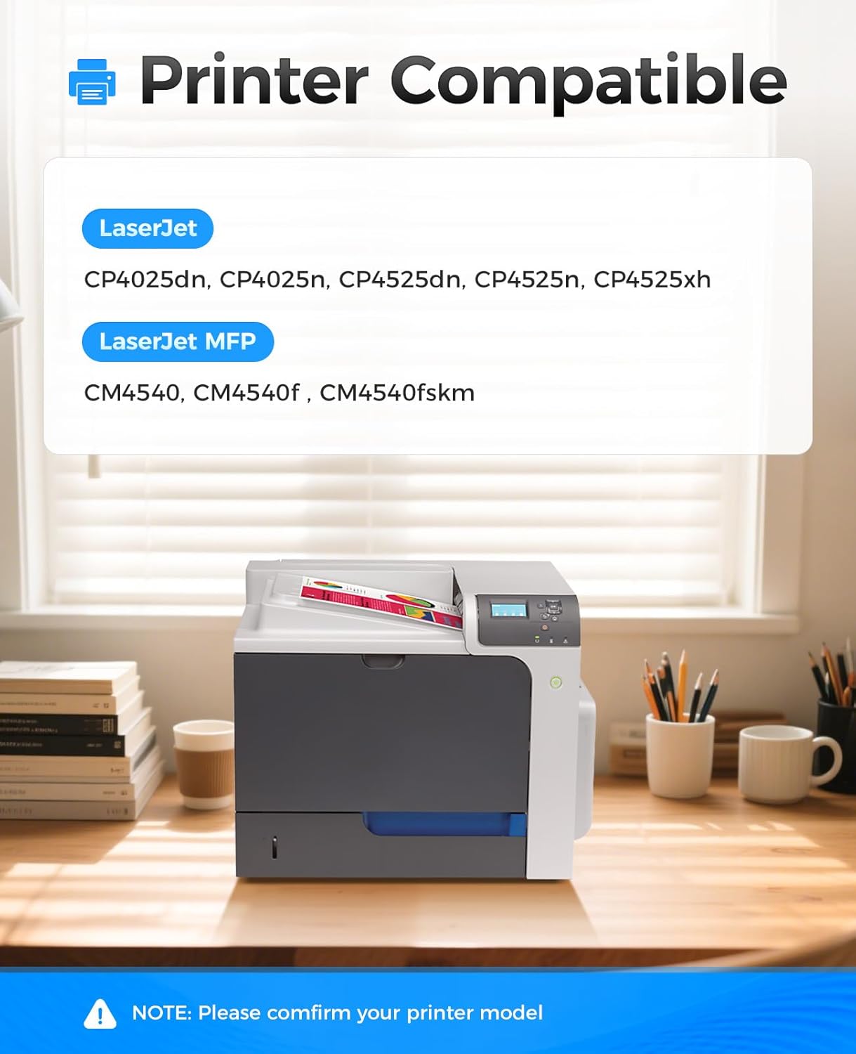 647A 648A Toner Cartridge 4-Pack Replacement for HP 647A 648A CE260A CE261A CE262A CE263A for Color LaserJet Enterprise CP4025dn CP4025n CP4525dn CP4525n CP4525xh CM4540 MFP CM4540f CM4540fskm Printer