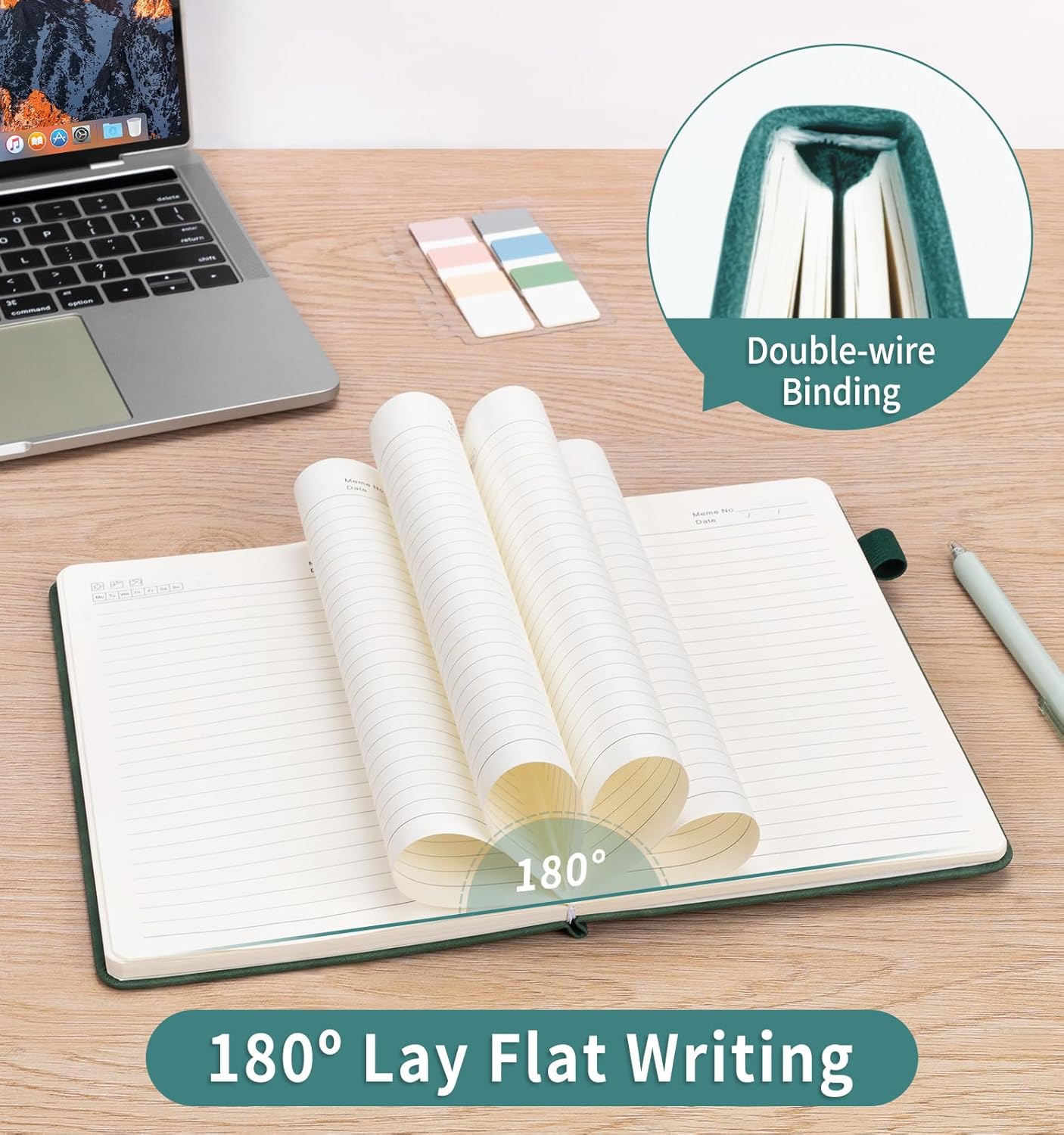 Lined Journal Notebook for Women Men, A4 Hardcover Leather Journals for Writing, 200 Pages Thick Paper, Daily Journal Notebook for Work, School, Note Taking, Business, Travel, College Ruled