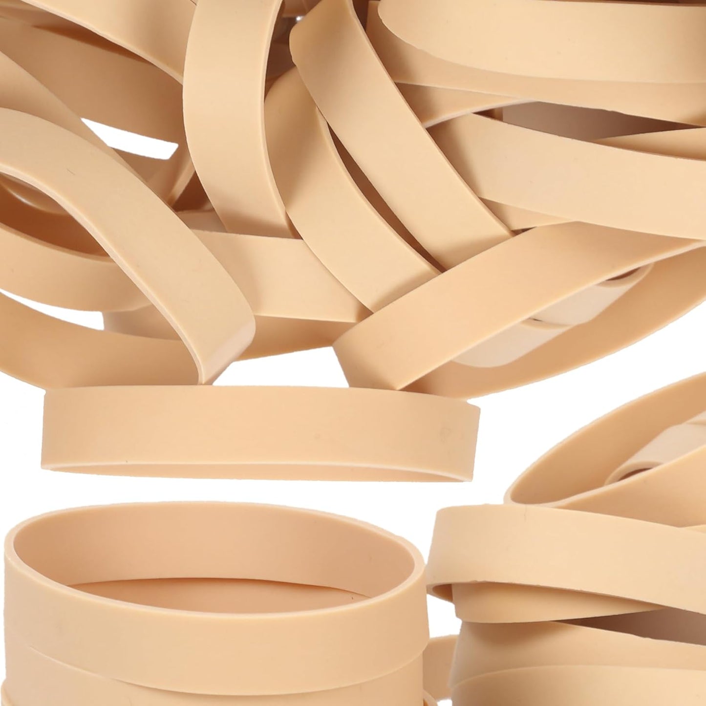 Size #84 Tactical Rubber Bands,Elastic Band Beige Rubber Band 50pcs Heavy Duty Wide For Office Home Supplies(3-1/2" x 1/2'')