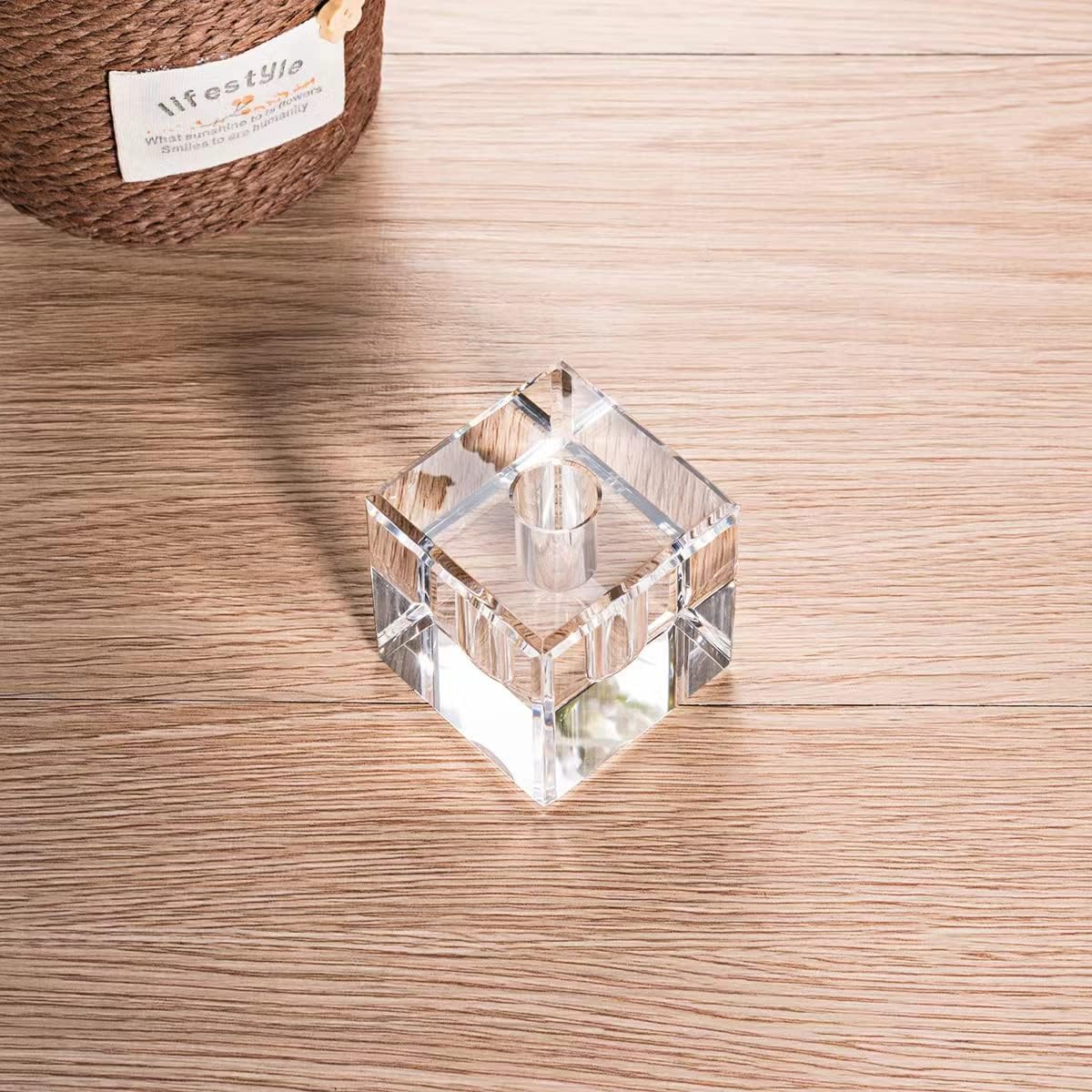 Glass Pen Holder Honeycomb Desk Accessory Fountain Pen Office Supplies Party & Gift Idea Home Decor (SQUARE)