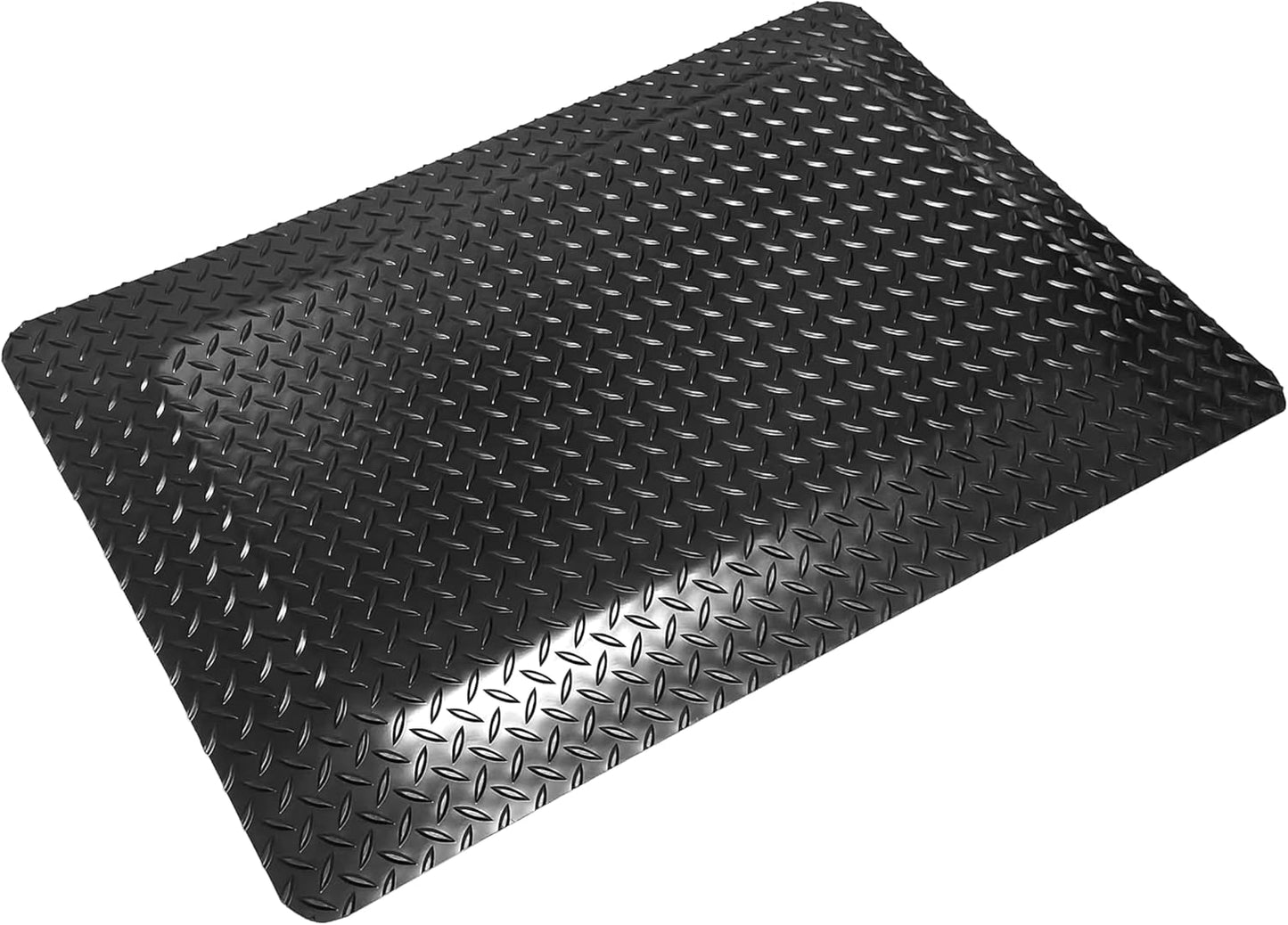 Rhino Mats, American Classic Diamond Anti-Fatigue Mats, Industrial Ergonomic Comfort Standing Mat for Work, Home, Garage, Office, Kitchen or Anywhere (Black 9/16" Thick, 3 FT. x 3 FT.)