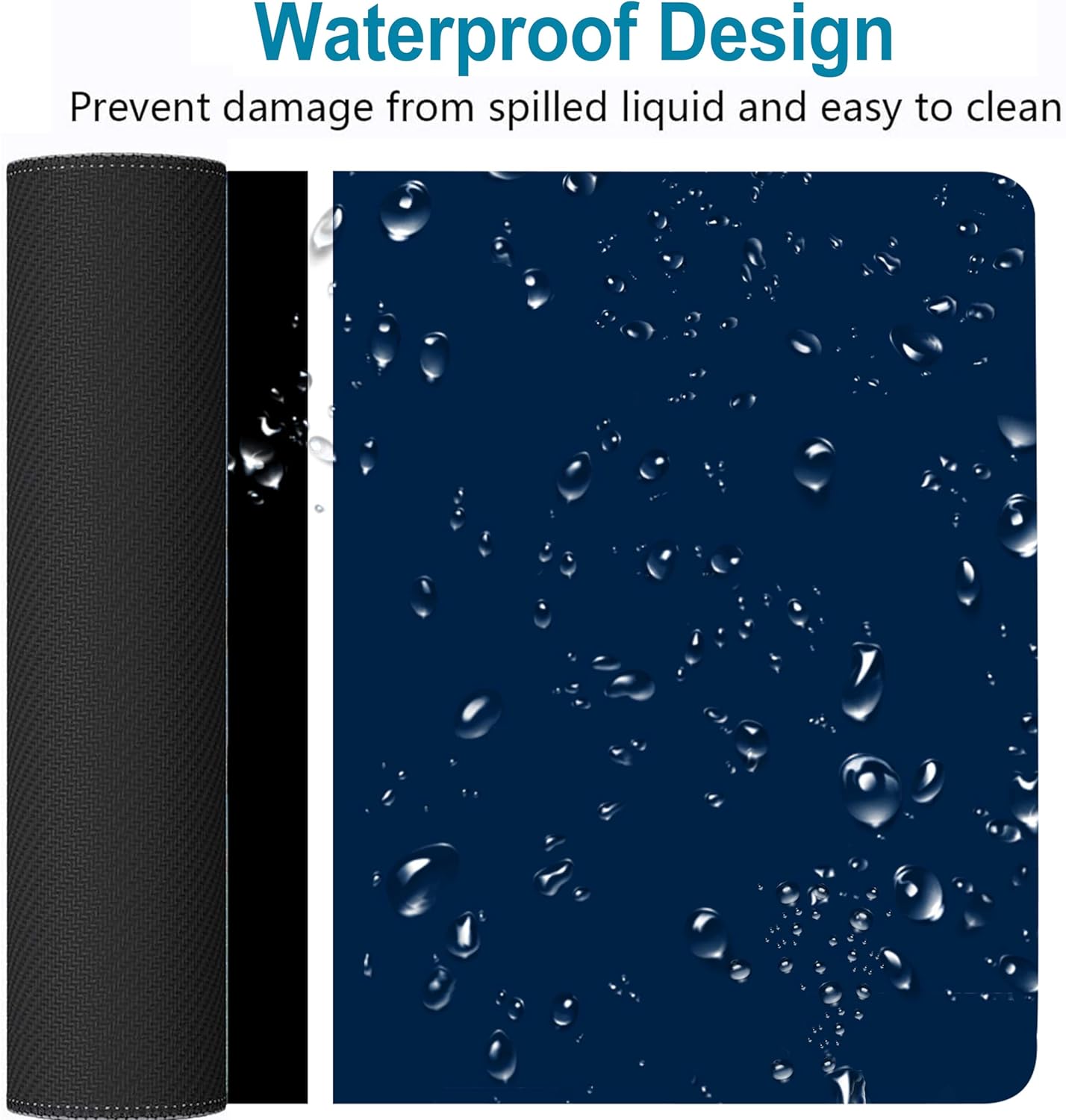 Large Mouse Pad Desk Mat for Home Office, Gaming Mousepad Extended Desk pad - Computer Keyboard Mouse Mat with Non-Slip Base and Stitched Edge Office Desk Organizers and Accessories