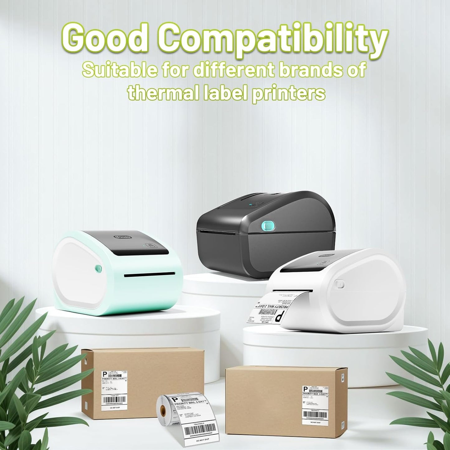 4x6 Thermal Labels, Shipping Address Label (Pack of 100 4x6 Roll Labels) - Compatible with JADENS, Phomemo, Rollo, Zebra, Omezizy and Other Thermal Printers