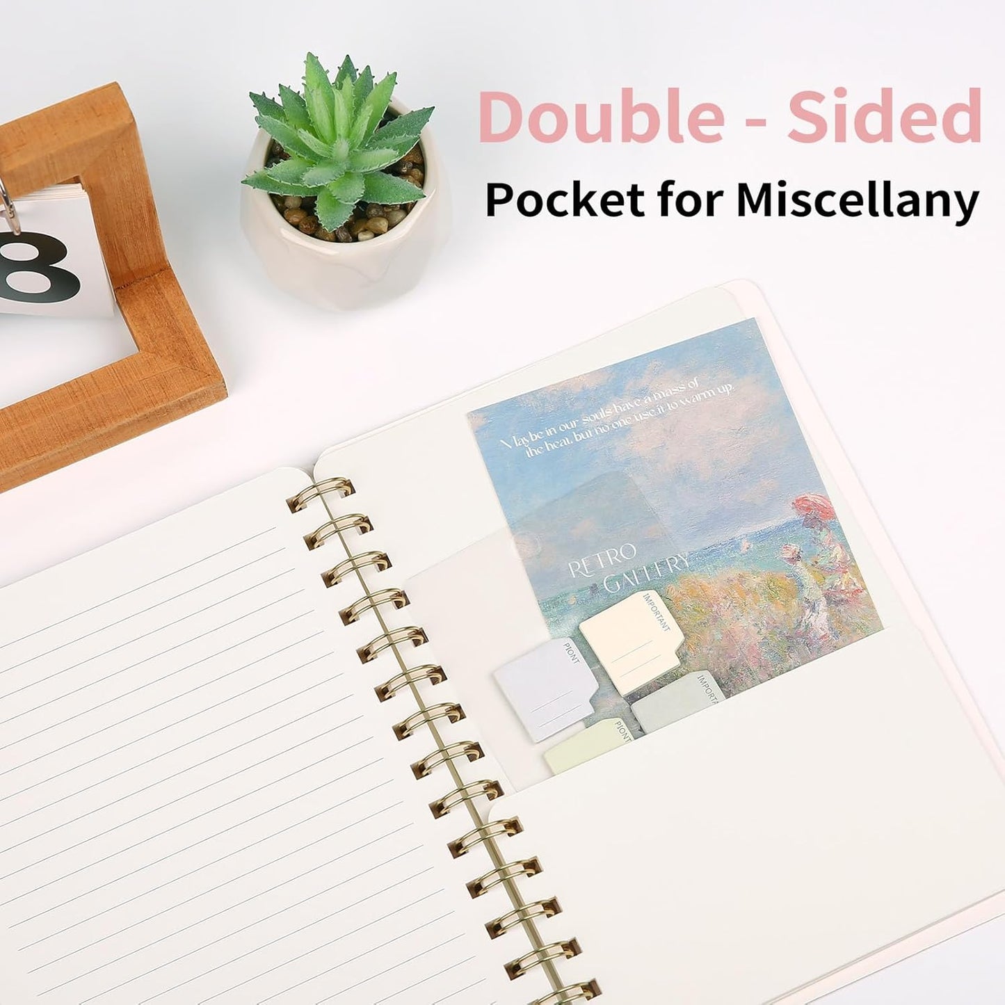 Lined Spiral Notebook College Ruled A5 Journal Book for Note Taking, 160 Pages Writing Journal for Office and Home School Supplies 5.75x8.125 inch (6pack-3Reefblue/3Black)