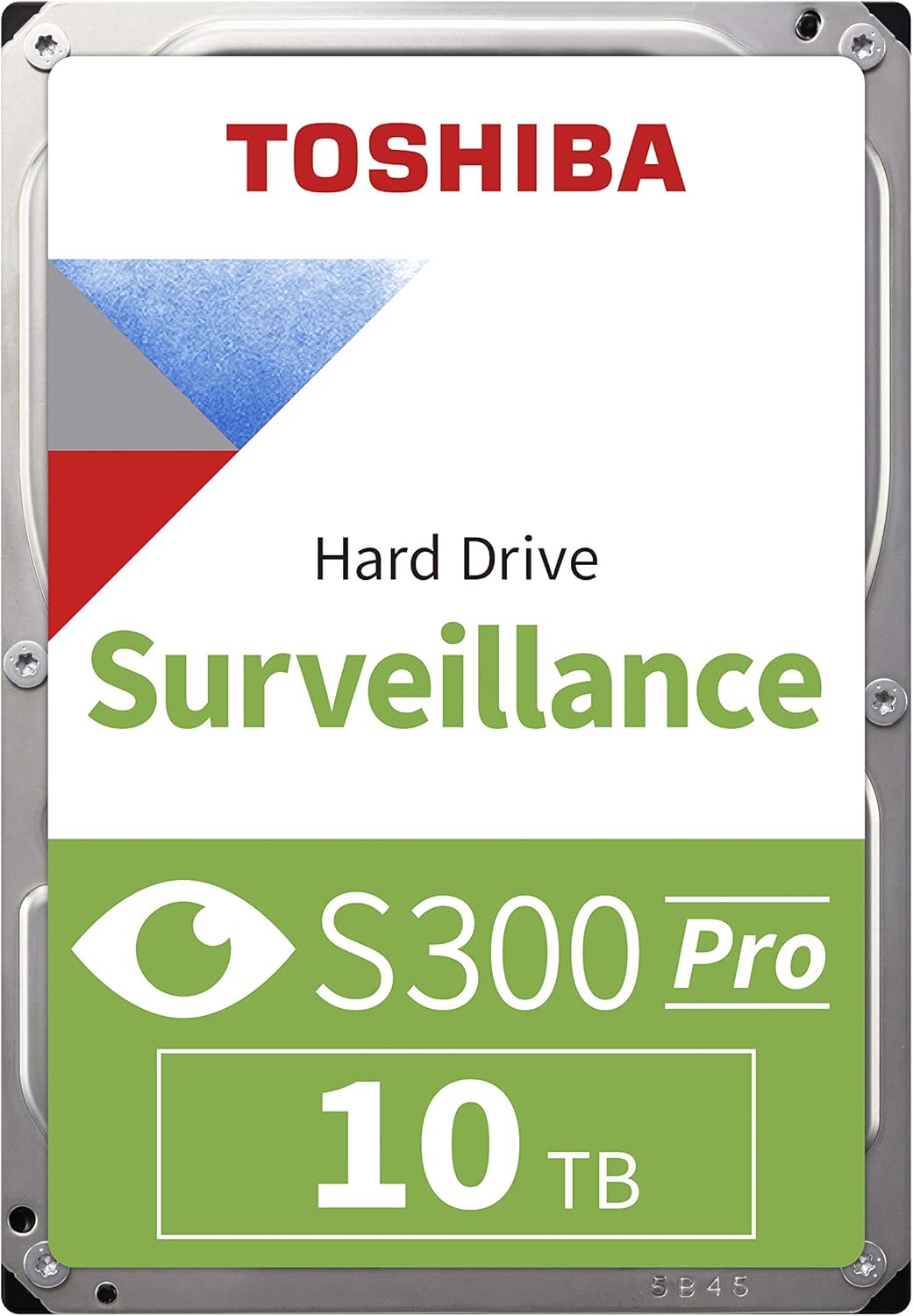 Toshiba S300 PRO 10TB Surveillance 3.5” Internal Hard Drive – CMR SATA 6 Gb/s 7200 RPM 512MB Cache - HDWTA1AUZSVAR
