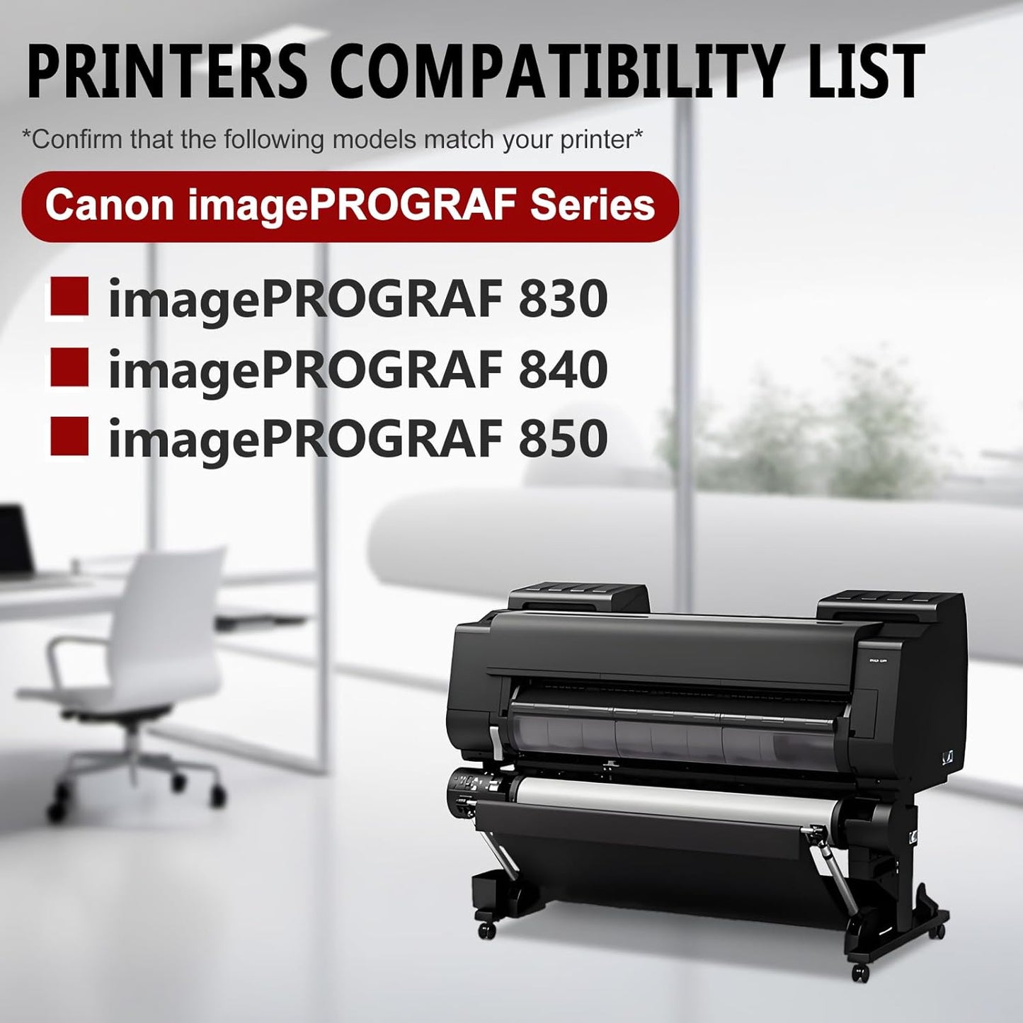 PFI-707 Ink Cartridge PFI707 Ink Tank Compatible with Canon imagePROGRAF PF830, iPF840, iPF850 CAD Plotters 700 ML (1-Pack, Cyan)