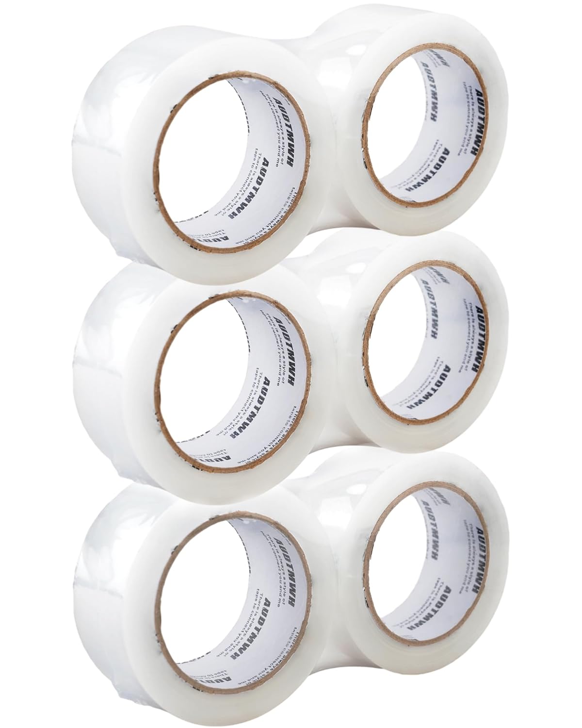 Clear Packing Tape, Heavy Duty Packaging Tape Designed for Moving, Packing, Shipping and Mailing, 1.88" x 63 yds, 6 Rolls