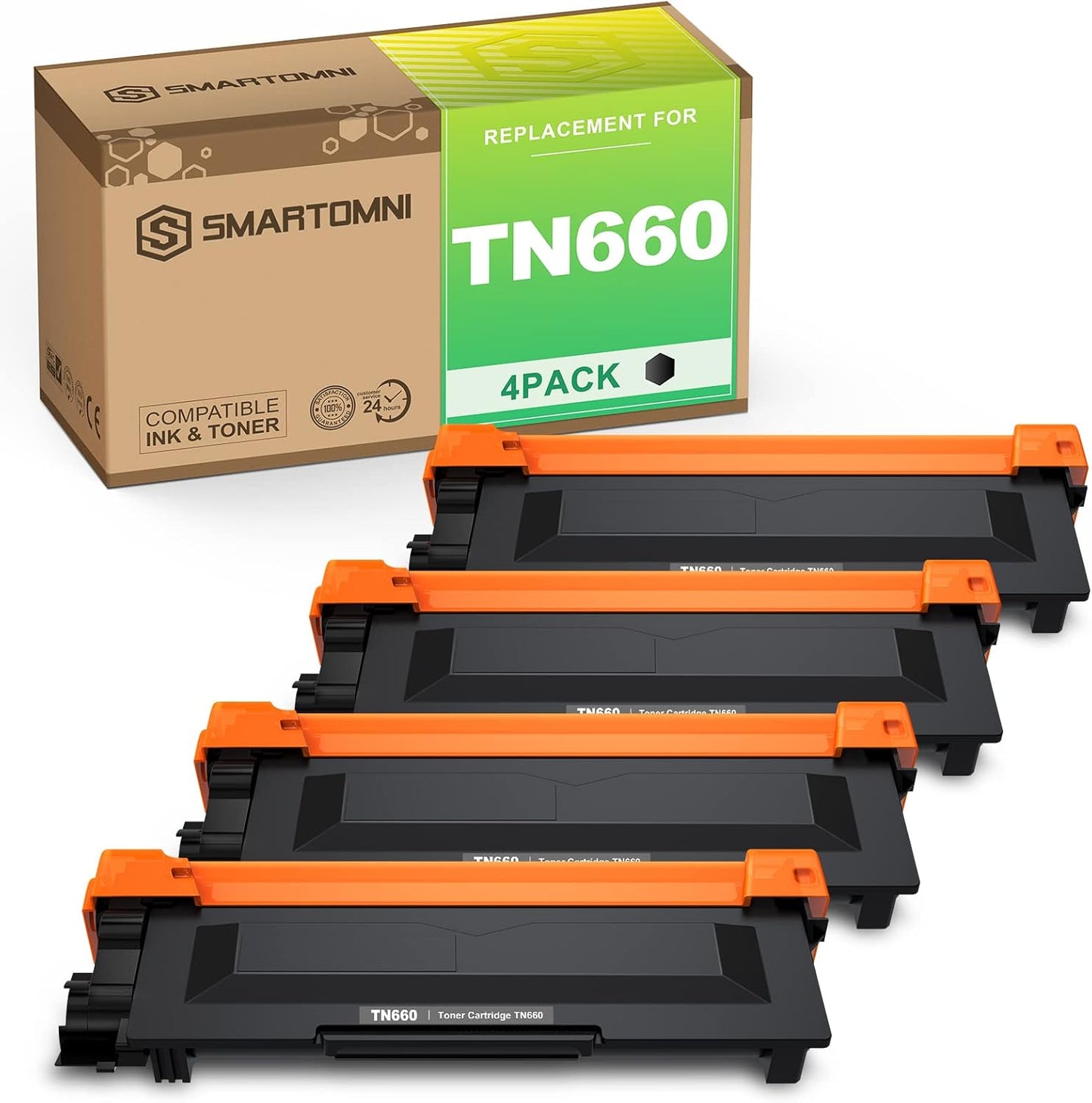 TN660 Compatible Toner Cartridge Replacement for Brother TN660 TN630 use for Brother DCP-L2500D L2305W HL-L2300D L2360DN MFC-L2680W L2705DW MFC L2740DW l2720DW Toner