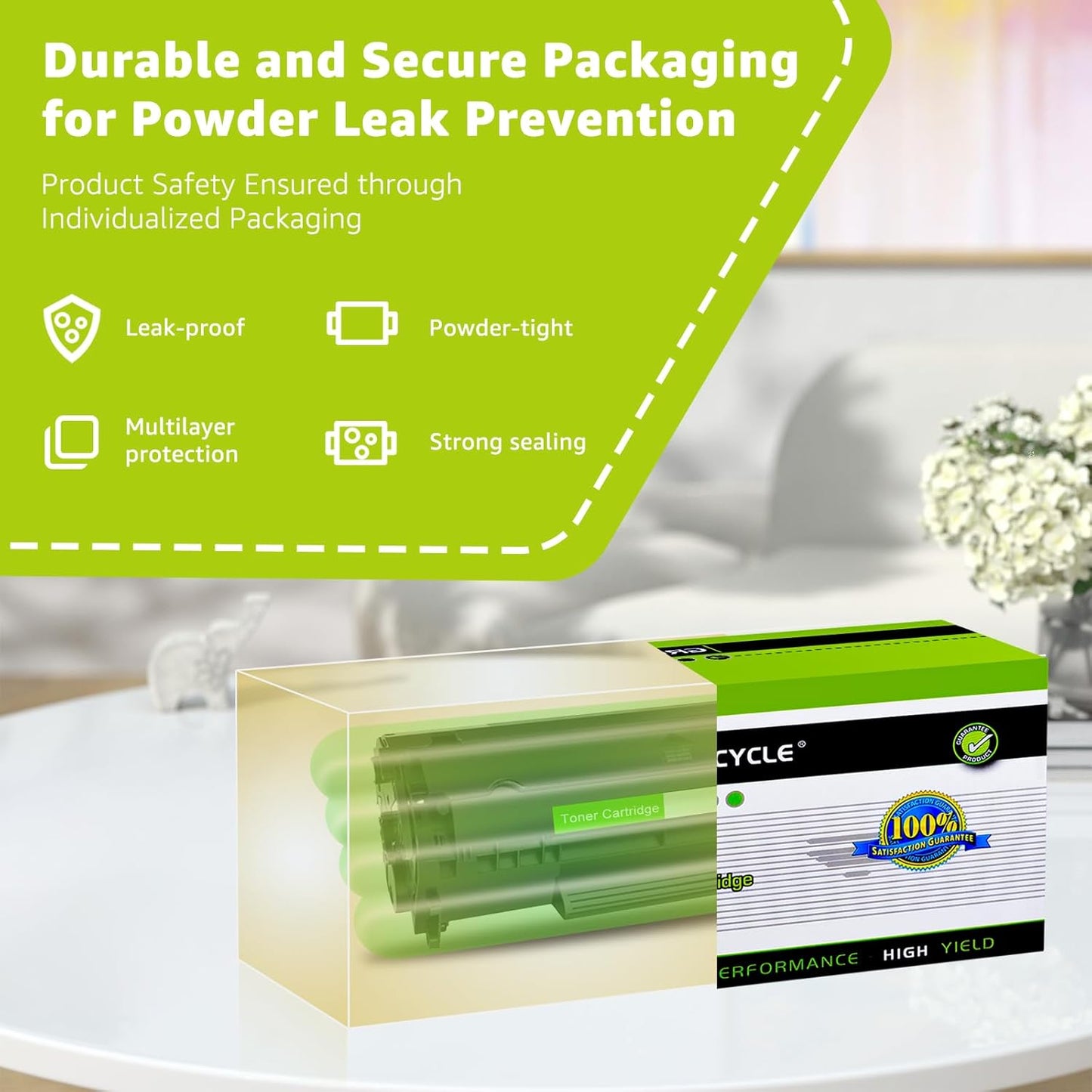 greencycle Q2612X (3000pages) 12A q2612A High Yield Toner Replacement Compatible for HP 12X Black Toner Cartridge Laserjet 1018 1020 1022 3015 3050 3055 M1319F Printer Ink Cartridge (4PCS)