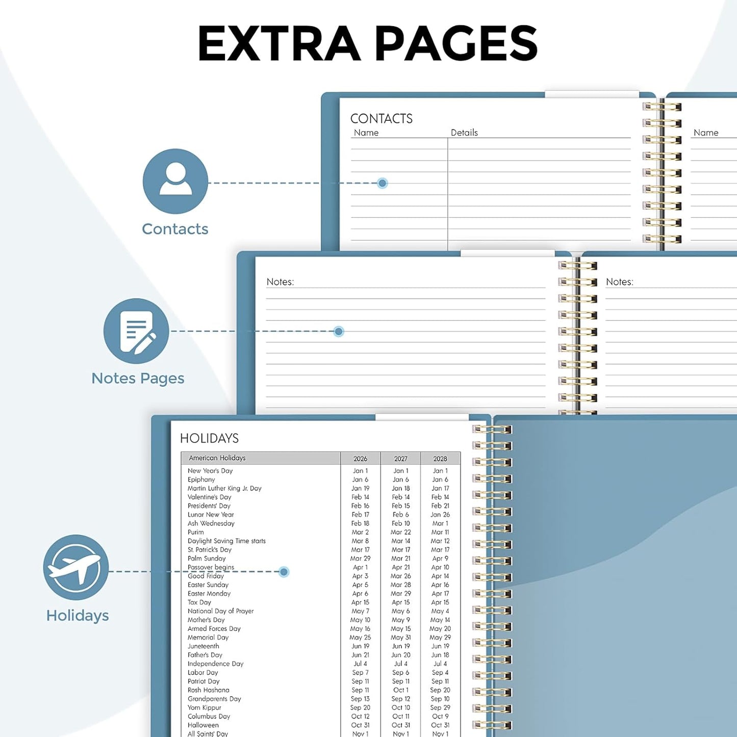 Planner 2026, 8.5" x 11" Monthly & Weekly Planner with Tabs, JAN - DEC 2026, Goal Setting & Time Management Organizer for Professionals & Students