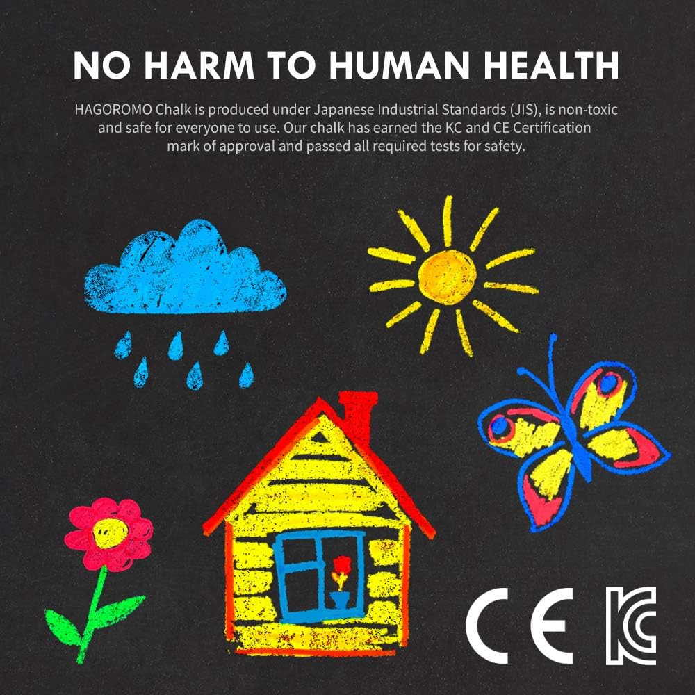 Hagoromo Fulltouch Color Chalk 1 Box [72 Pcs/3 Color Mix]