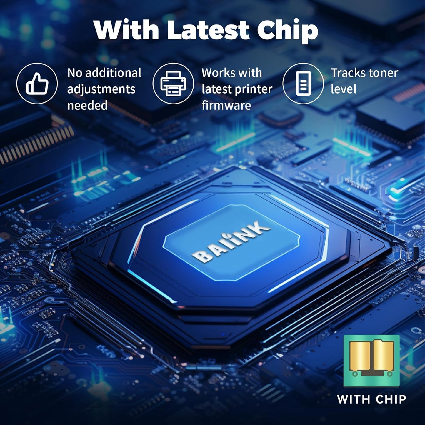 Compatible 141X Toner Cartridge 2 Black (with chip) Replacement for HP 141A W1410A 141X W1410X Black Toner Compatible with Pro M110w MFP M140w M139 (2 Black)