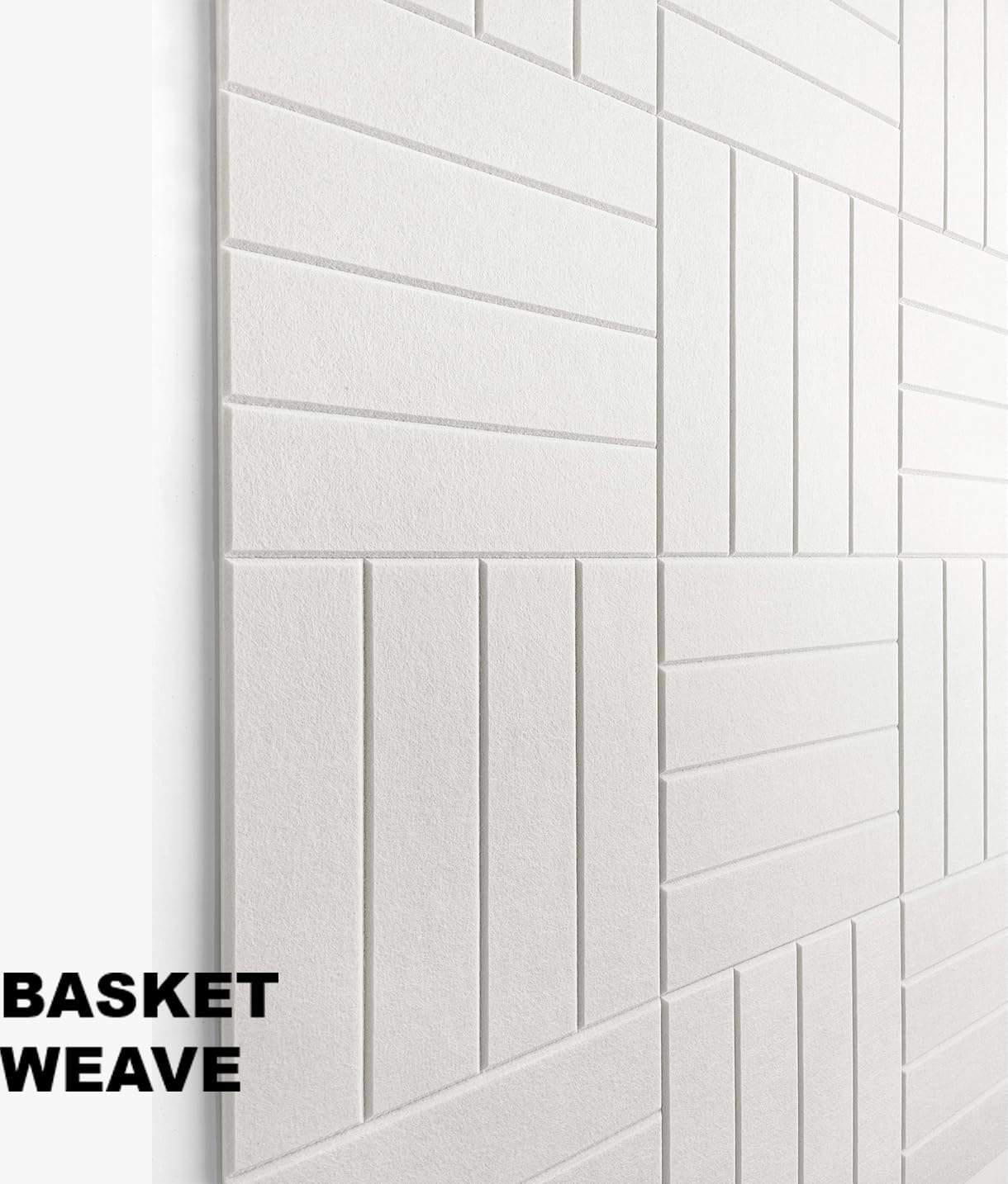 Large Cork Board Alternative - 24-Pack Felt Wall Tiles with Safe Removable Adhesive Tabs, Cork Wall Tiles Bulletin Board Home Office Essentials - Warm White