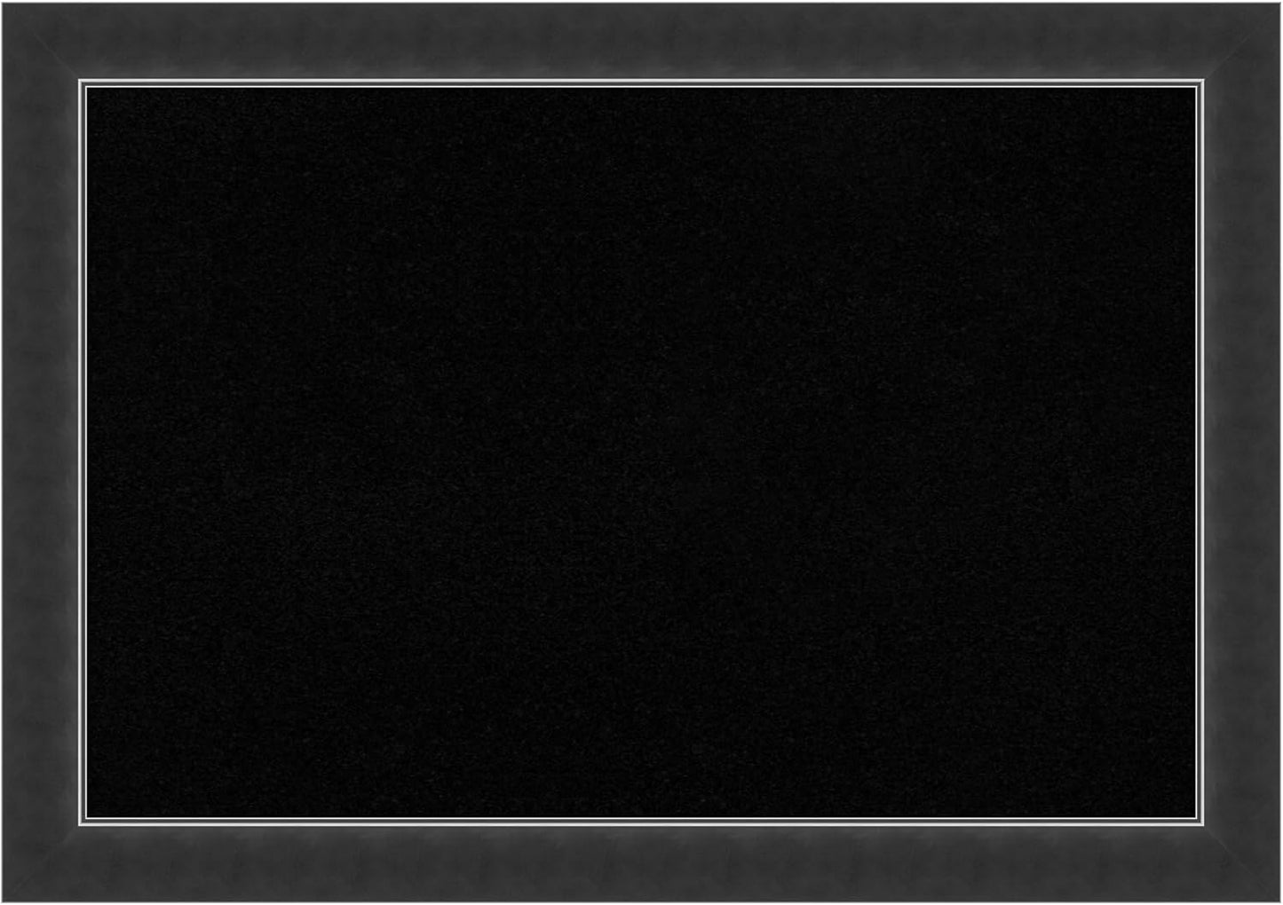 Amanti Art Black Cork Board for Wall, 19x27 Vision Board with Black Wood Frame, Medium Corkboard Office Decor for Home Organization, Modern Corkboard Pinboard to Display Items for Home Organization