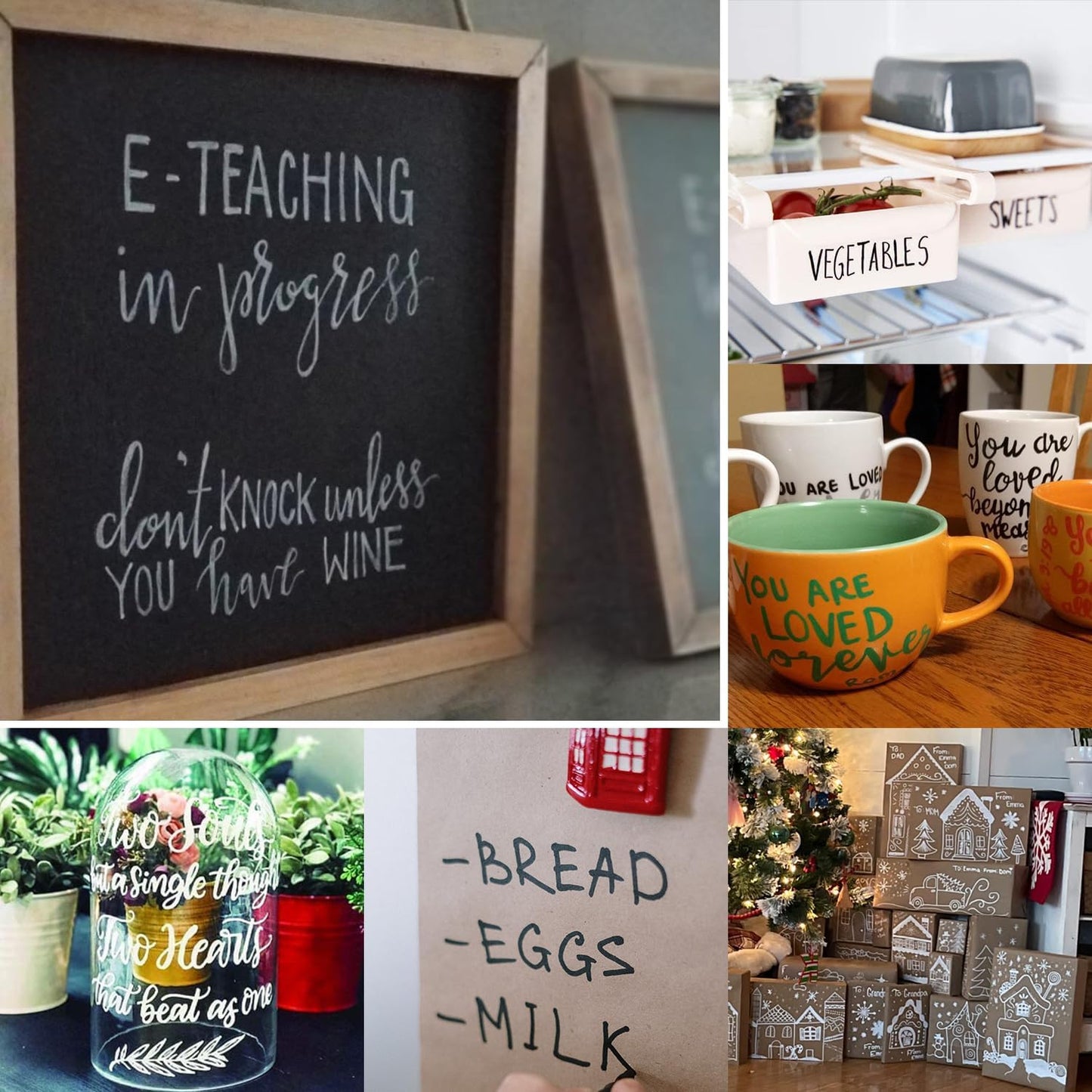 Overseas 48 Yellow Paint Pens Markers, Oil Based Permanent Markers Set - Quick Drying, Waterproof, Fade-Resistant, Medium Tip Paint Pens for Wood, Metal, Rock, Ceramic, Plastic, Canvas, Glass, Rubber