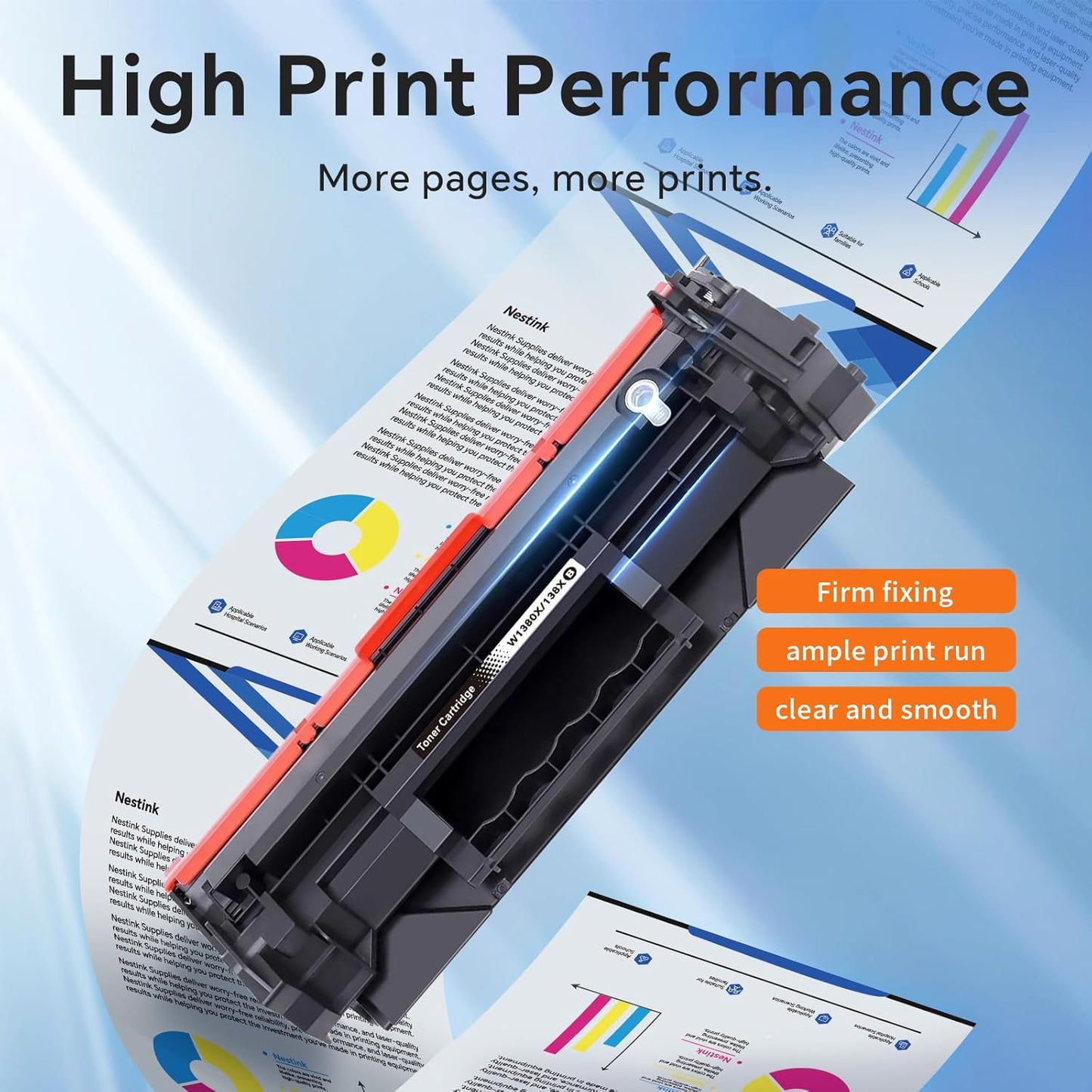138X Black Toner Cartridge High Yield W1380X Compatible Replacement for HP 138X 138A W1380X W1380A Toner for HP Pro 3001dw 3001fdw MFP 3101fdw Series Printer Ink (2-Pack, with Chip)
