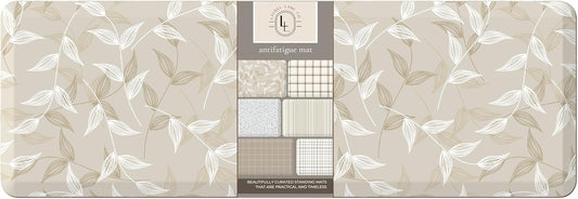 Anti Fatigue Mat by Laurel Lane Co. – Designer Anti Fatigue Mats for Kitchen Floor, Kitchen Mats for Floor, Desk Mat – Cushioned 0.75" Thick – Stain Resistant – Non-Skid Bottom – 20" x 60"
