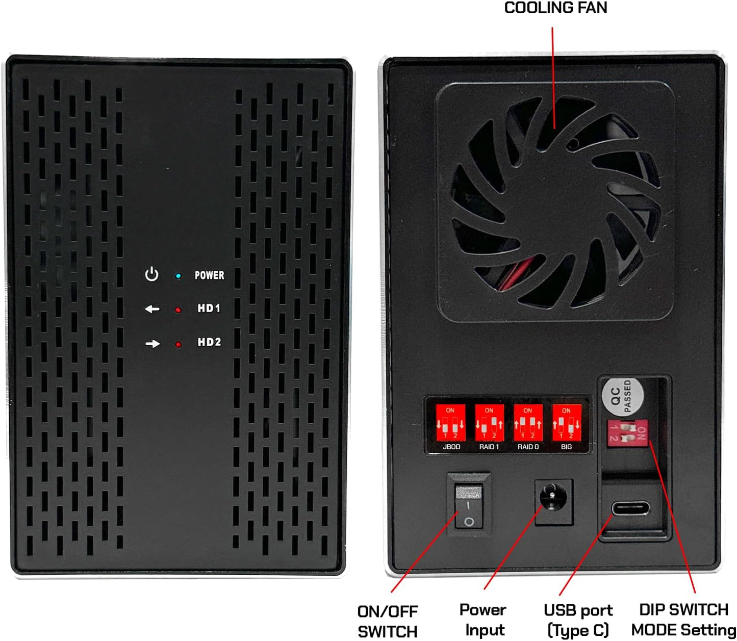 Avolusion PRO-T2 Series 44TB (22TB x2) Dual Bay USB 3.0 External Hard Drive (JBOD, RAID0, RAID1, Big) for Desktop PC / Laptop (Windows OS) (Renewed)