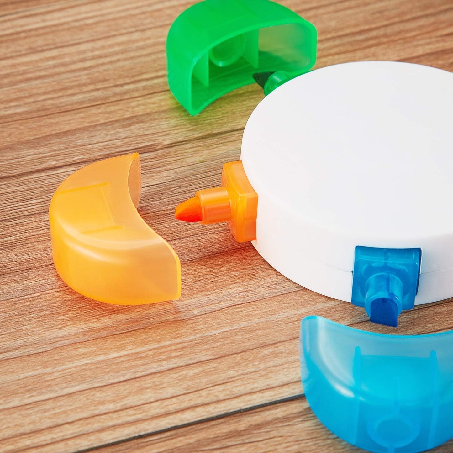 Outus 6 Pieces Petals Highlighters Assorted Colors Back to School Flower Shape Watercolor Highlighter Pens 5-in-1 Fluorescent Pens for Office School Stationery Aesthetic Supplies,5 Colors