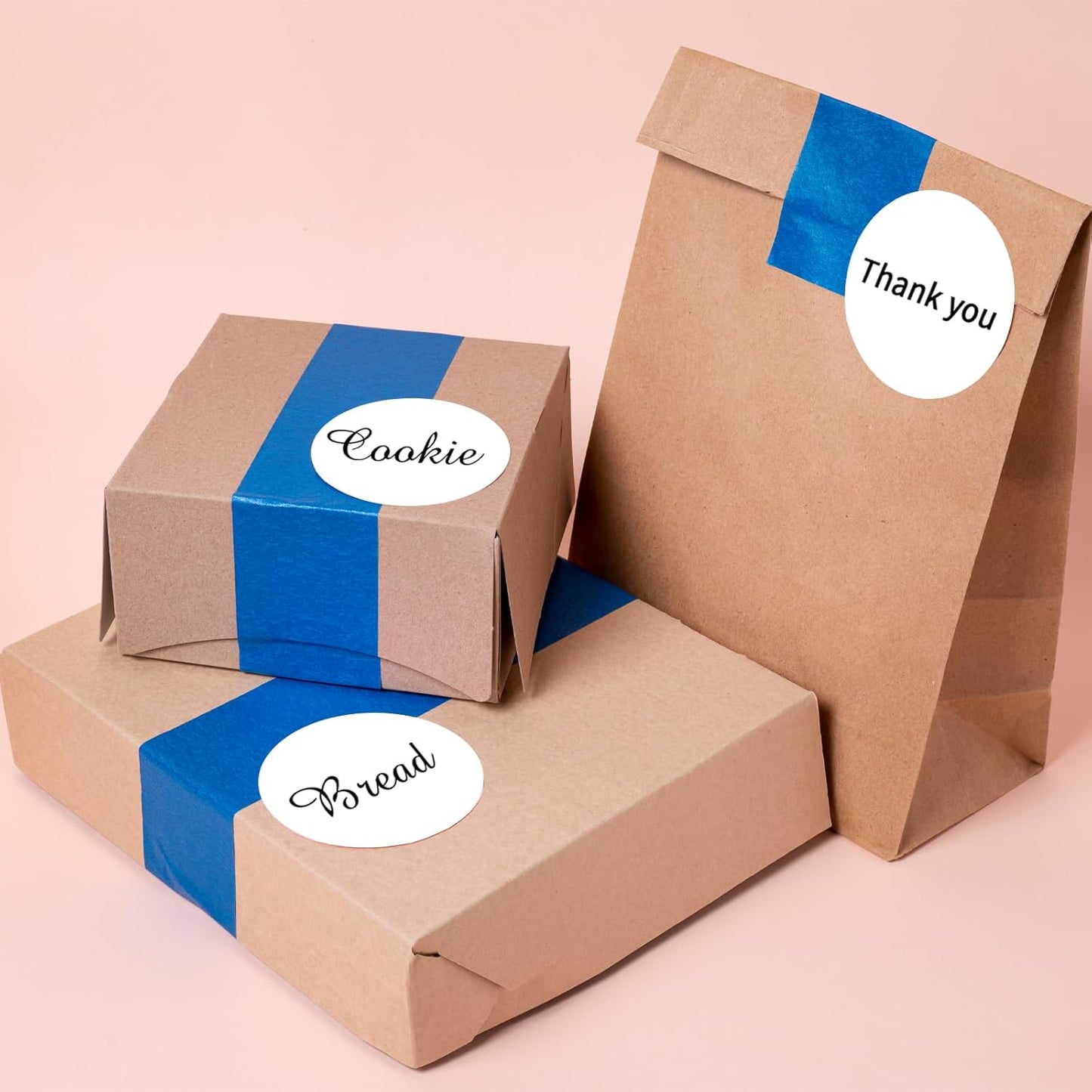 2 Inch Round Thermal Labels, Self Adhesive Circle Waterproof Thermal Labels, Multipurpose Roll Direct Thermal Sticker for DIY Logo Design, 500 Labels/2 Rolls