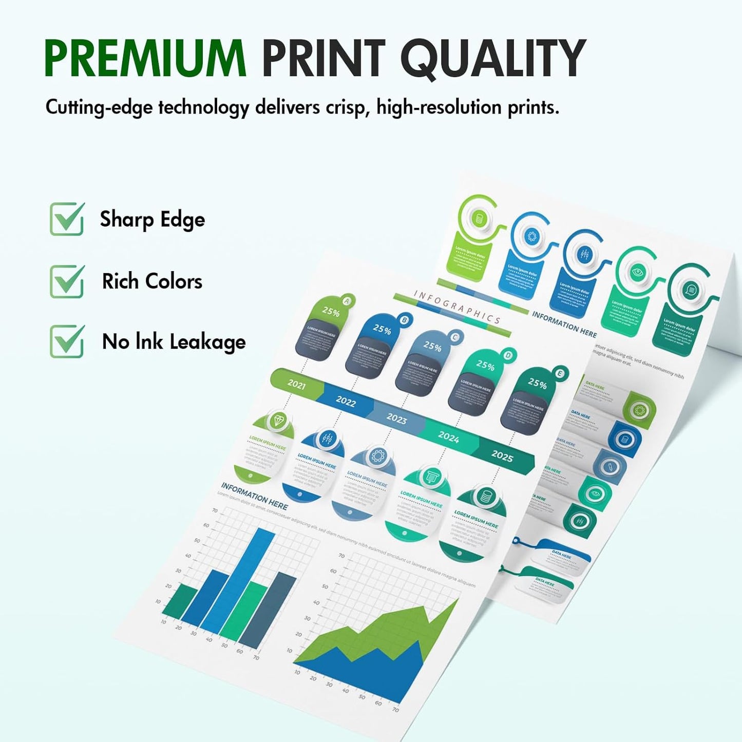 936XL 936 Ink Cartridges Combo Pack: Replacement for HP 936e Ink 936XL Black and 936 Color Combo Pack for HP OfficeJet Pro 9125e 9120e 9730e 9130 9135e 9122e 9128e 9110b 9120b 9130b 9130e Printer