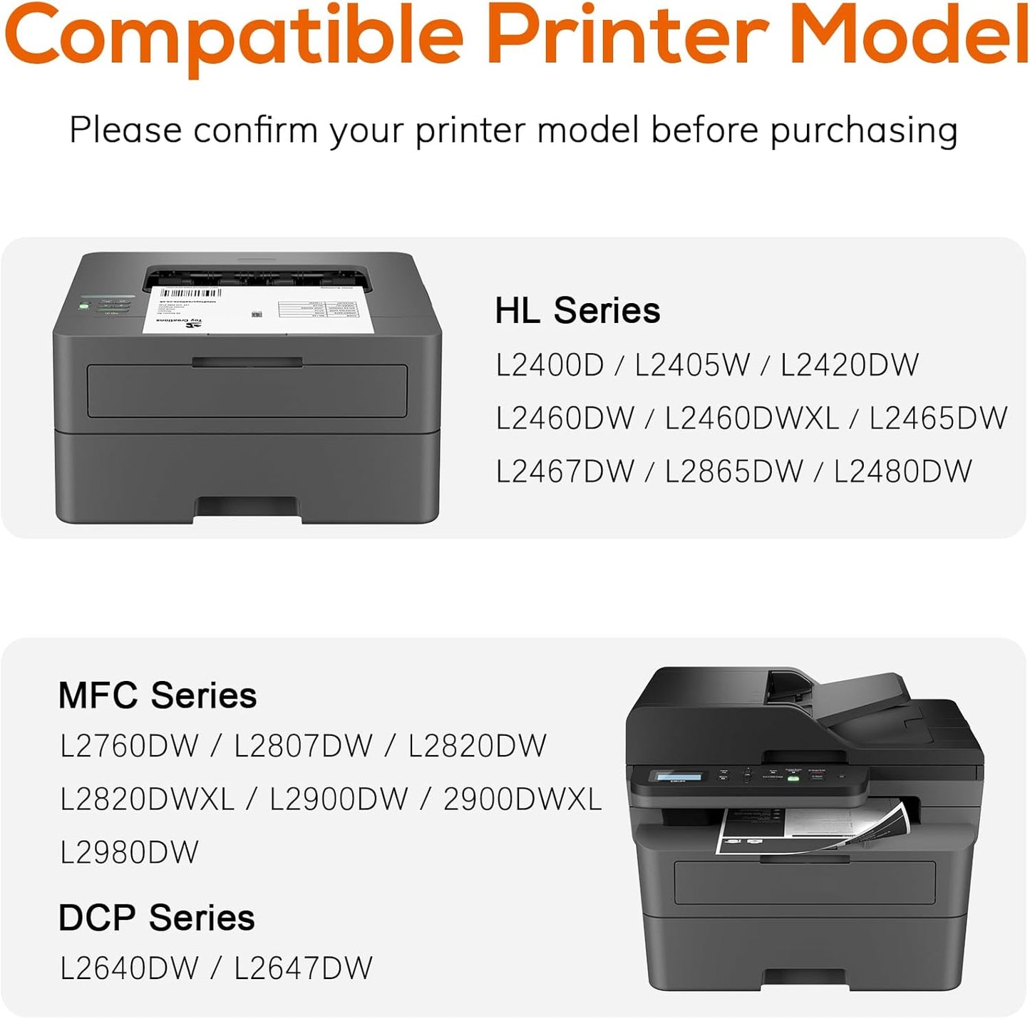 Compatible DR830 Drum Unit (NOT Toner) Replacement for Brother DR830 DR-830 Drum use with HL-L2460DW HL-L2405W HL-L2400D HL-L2480DW MFC-L2820DW MFC-L2820DW XL DCP-L2640DW Printer (2 Pack)