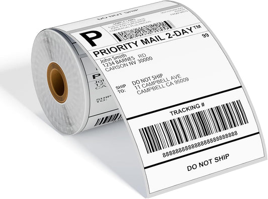4x6 Thermal Labels, Shipping Address Label (Pack of 250 4x6 Roll Labels) - Compatible with JADENS, ASprink, Phomemo, Rollo, Zebra, Omezizy and Other Thermal Printers