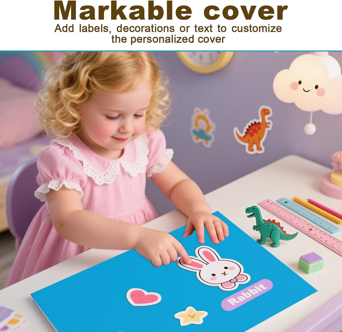 Folders with Pockets, LAYZZ 30 Pack Paper Pocket Folders, 2 Pocket File Folder Fits Letter Size Paper, for School Office and Home (Light Blue)