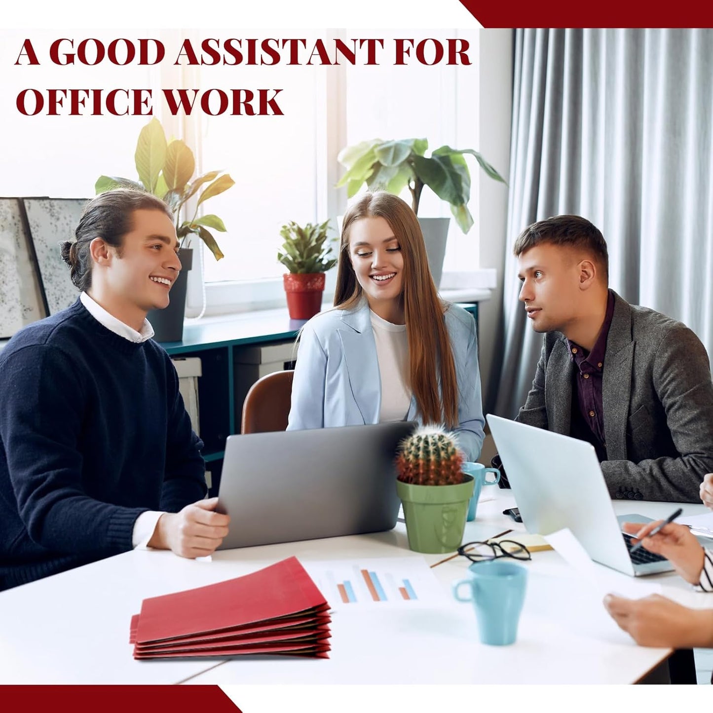 72 Pcs Classification Folders Letter Size, 1 Divider Pressboard File Folder with Fasteners, Expanding File Organizer Bulk for Teachers, Clergy, Office, Church, Christmas Donations (Red)