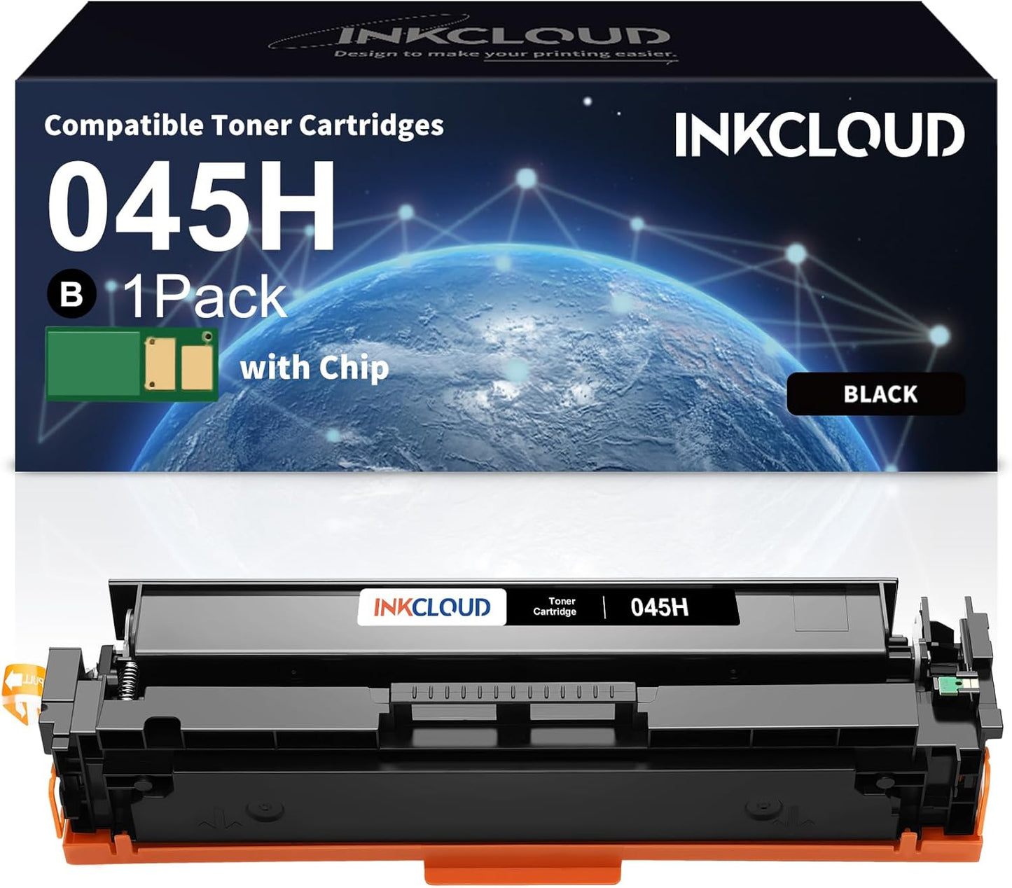 045H Black Toner Compatible Toner Cartridge Replacement for Canon 045 Toner Cartridges 045h CRG-045H CRG-045HK for Color ImageCLASS MF634Cdw MF632Cdw LBP612Cdw LBP613Cdw MF632 MF634 Series